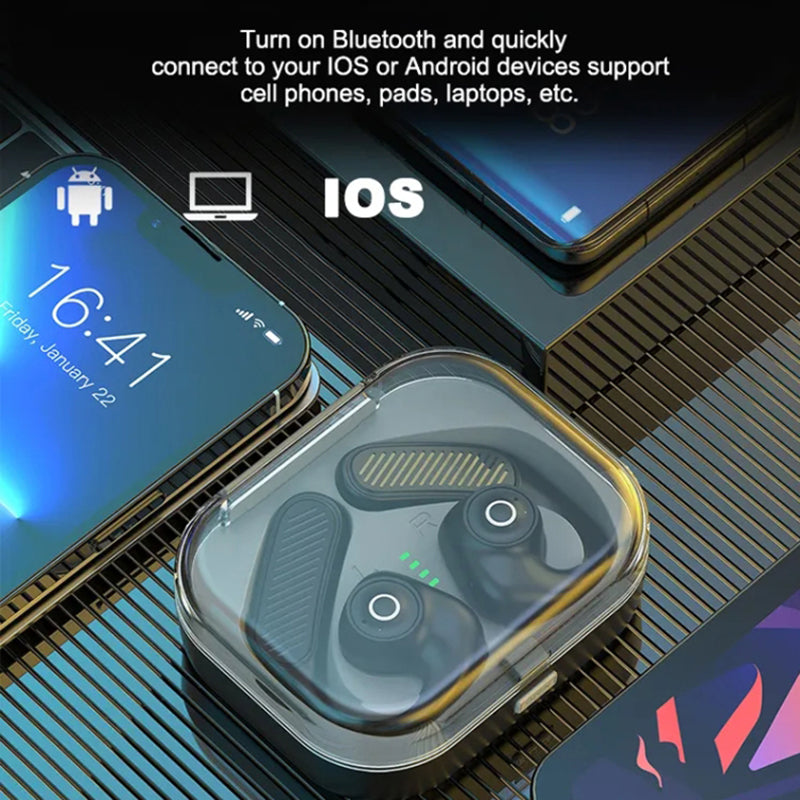 K23 Open Ear Headphone Wireless Air Bone Conduction Earphones TWS Bluetooth 5.3 Ear Clip Earbuds K23 Open Ear Headphone Wireless Air Bone Conduction Earphones TWS Bluetooth 5.3 Ear Clip Earbuds